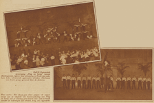 873440 Collage van 2 foto's betreffende de uitvoering van de R.K. Gymnastiekvereeniging Vlug & Lenig in Tivoli ...